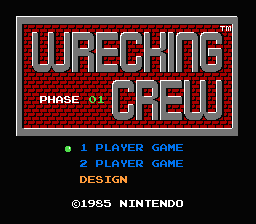 Wrecking Crew title screenshot